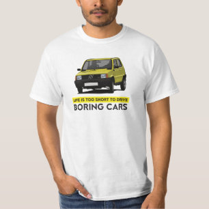 Camiseta A vida é curta demais para dirigir carros aborrec