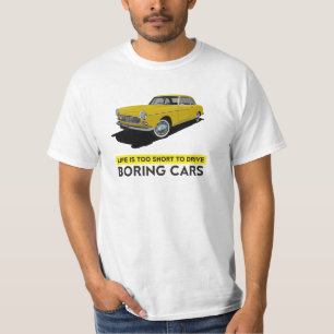 Camiseta A vida é curta demais para dirigir - Peugeot 404 