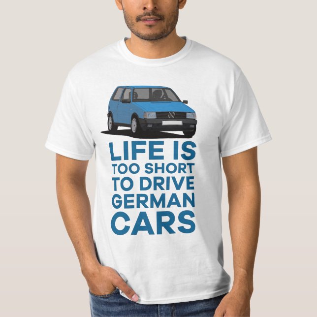 Camiseta A vida é curta demais para dirigir - Uno Mille Tur (Frente)