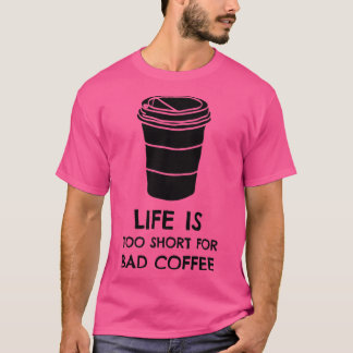 Camiseta A vida é curta demais para o Impressão preto de ca