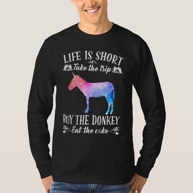 Camiseta A Vida É Curta Levar O Comprar De Viagem Que O Don (Frente)