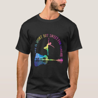 Camiseta A Vida É Curta Mas Doce Para Certas Músicas De Vio