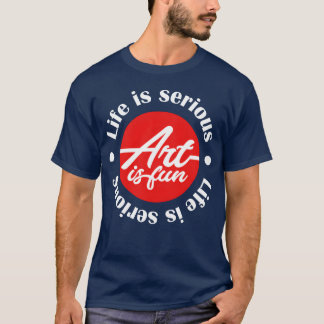 Camiseta A vida é difícil a arte é divertida estrelas 80s r