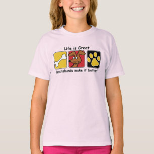 Camiseta A vida é Excelente Dachshances faz isso melhor