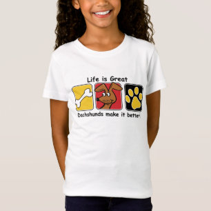 Camiseta A vida é Excelente Dachshances faz isso melhor