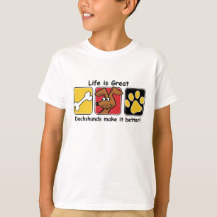 Camiseta A vida é Excelente Dachshances faz isso melhor