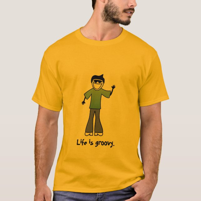Camiseta A vida é groovy. (Frente)