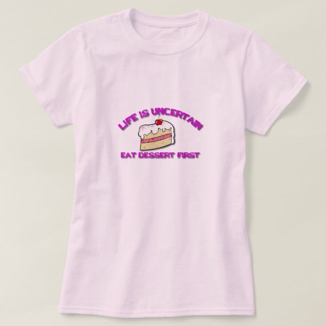 Camiseta A vida é incerta (Frente do Design)