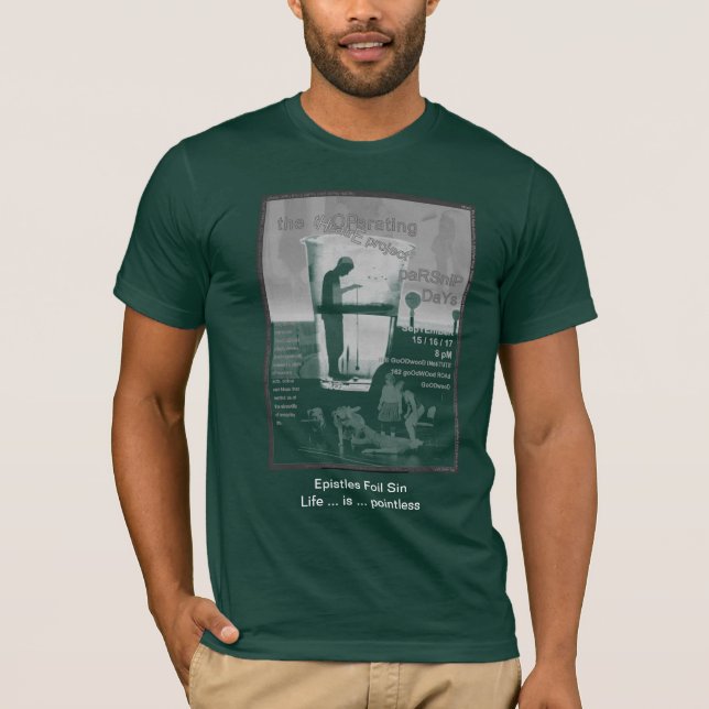 Camiseta A vida é injustificada (Frente)
