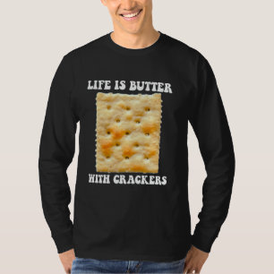 Camiseta A vida é manteiga com cracke Fantasia engraçada de