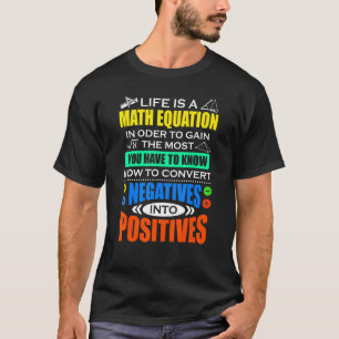 Camiseta A Vida é Matemática da Equação Matemática