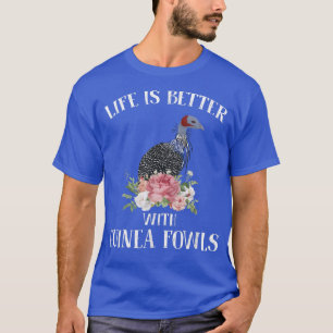 Camiseta A vida é melhor com a Guiné borra Roupa engraçada