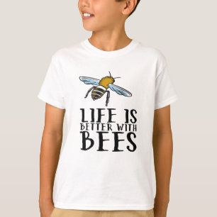 Camiseta A Vida É Melhor Com As Abelhas