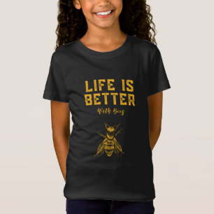 Camiseta A vida é melhor com as abelhas