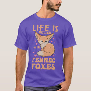 Camiseta A vida é melhor com Design de inimigos fenn para u