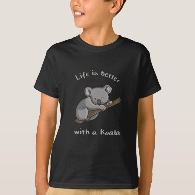 Camiseta A Vida É Melhor Com Koala (Frente)