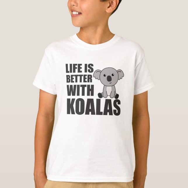 Camiseta A Vida É Melhor Com Koalas Sweet Koala (Frente)