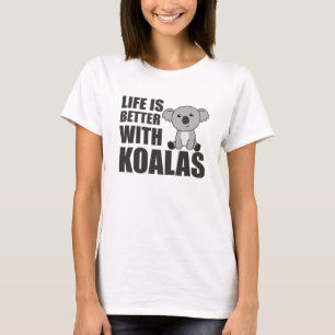 Camiseta A Vida É Melhor Com Koalas Sweet Koala