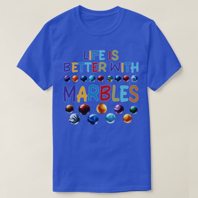 CAMISETA A VIDA É MELHOR COM MARBLES 2 (Frente do Design)