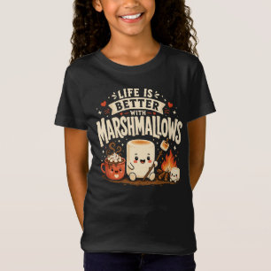 Camiseta A vida é melhor com marshmallows