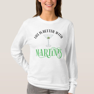 Camiseta A Vida é Melhor Com Martinis