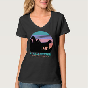 Camiseta A Vida É Melhor Com Mulheres Rotuladas Ativas