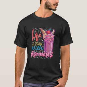 Camiseta A Vida É Melhor Com O Amor De Sorvetes Doce
