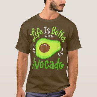 Camiseta A Vida É Melhor Com O Avocado