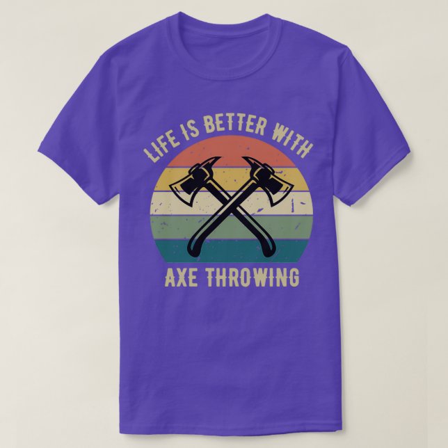 Camiseta A vida é melhor com o Ax jogando a saia clássica (Frente do Design)