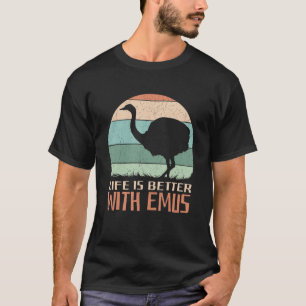 Camiseta A vida é melhor com o Emus Legal Emus australiano