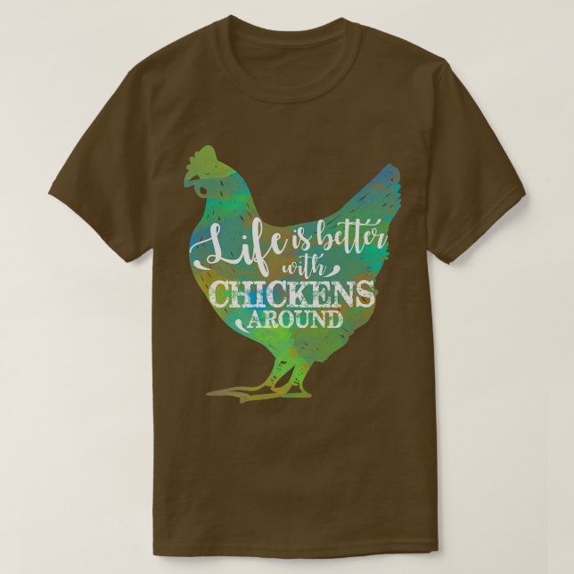 Camiseta A vida é melhor com o fazendeiro de passas de fran (Frente do Design)