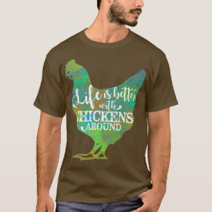 Camiseta A vida é melhor com o fazendeiro de passas de fran