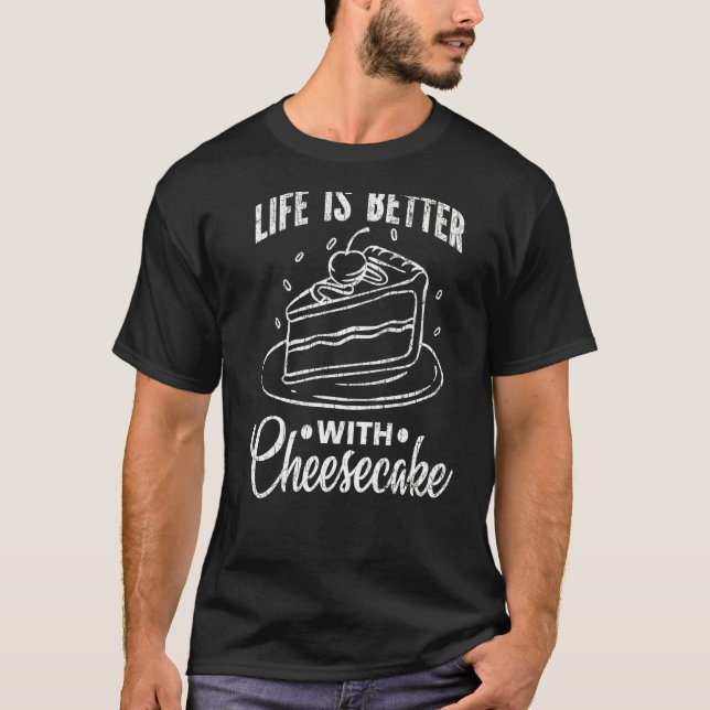 Camiseta A Vida É Melhor Com O Queijo Engraçado (Frente)
