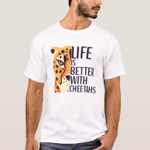 Camiseta A Vida É Melhor Com Os Abastecimentos De Chita Qu