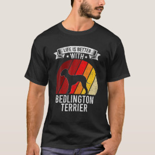 Camiseta A Vida É Melhor Com Os Amantes De Cachorro De Bedl