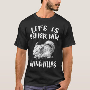 Camiseta A vida é melhor com os animais chineses