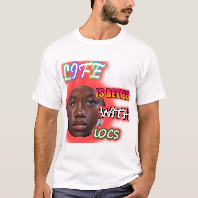 Camiseta A vida é melhor com os Locais, mulheres negras T+S (Frente)