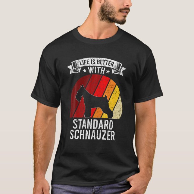 Camiseta A Vida É Melhor Com Os Pássaros De Cachorro De Sch (Frente)