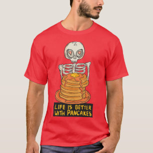 Camiseta A vida é melhor com panquecas