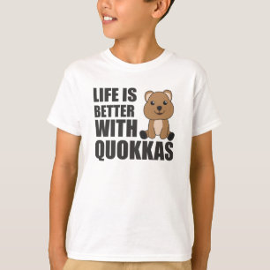 Camiseta A Vida É Melhor Com Quokkas - Quokka Bonita