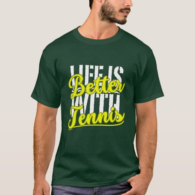 Camiseta a vida é melhor com tênis (Frente)