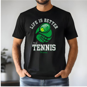 Camiseta A Vida é Melhor com Tênis Nome Personalizado em