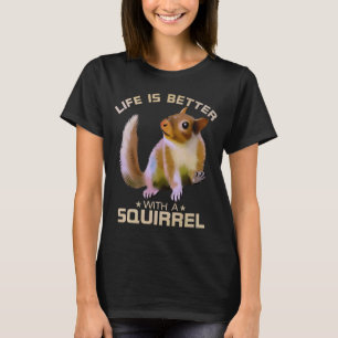 Camiseta A Vida É Melhor Com Um Animal Selvagem Engraçado D