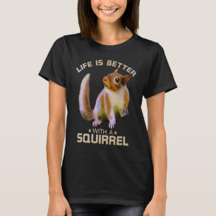 Camiseta A Vida É Melhor Com Um Animal Selvagem Engraçado D
