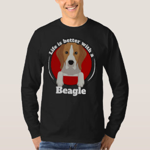 Camiseta A Vida É Melhor Com Um Beagle Beagle Owners Beagl