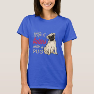 Camiseta A vida é melhor com um cachorro