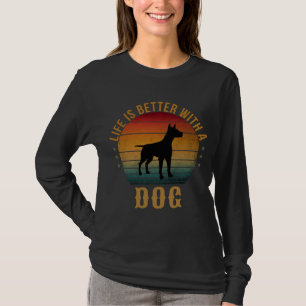 Camiseta A VIDA É MELHOR COM UM CÃO