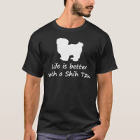 A Vida É Melhor Com Um Cão Shih Tzu