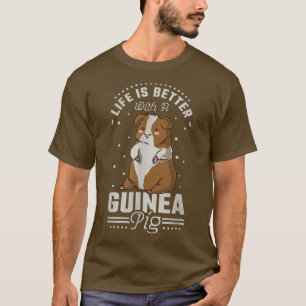 Camiseta A Vida É Melhor Com Um Porco-Guiné 910