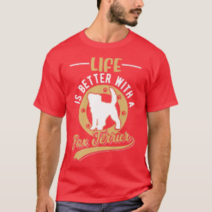 Camiseta A Vida É Melhor Com Um Premium Para O Terrier551
